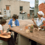 Alice Doesn't Live Here Anymore (1974) | Martin Scorsese production design | Martin Scorsese Films | Ellen Burstyn at table outside