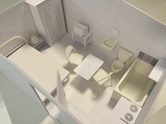 White model of Room